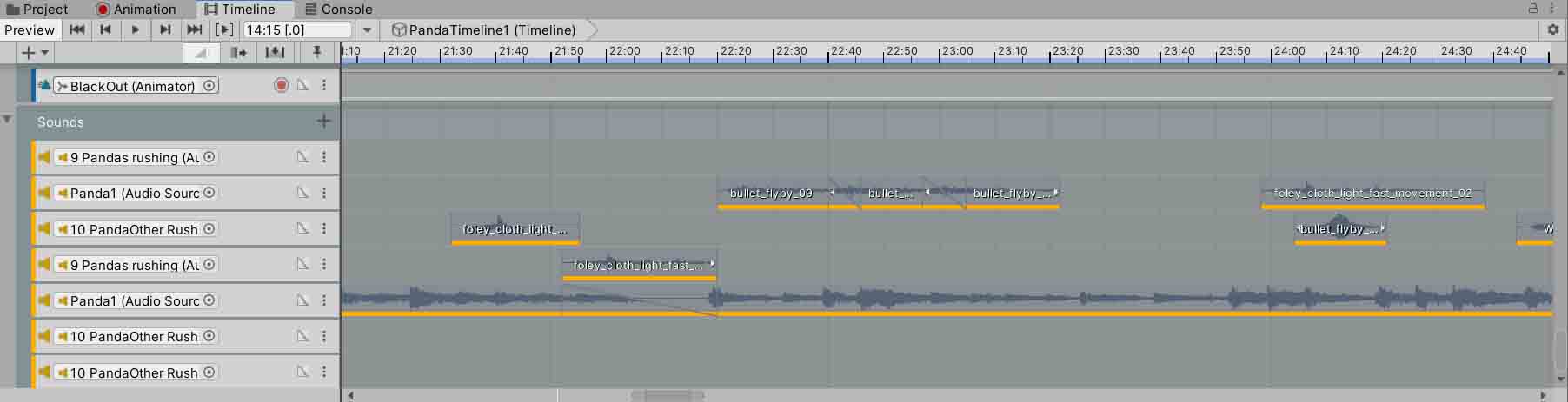 sounds and background sounds unity
